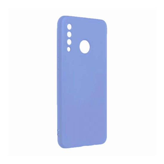 Capa de Silicone com Moldura de Câmera Para Huawei P30 Lite Roxo